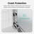 56"-60"W*72" H  Semi-Frameless Double Sliding Shower Door, Bypass Shower Door, 1/4" (6Mm) Thick SGCC Tempered Glass Door,  Chrome-119845659
