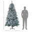 Arbre de Noël artificiel 7,5 pi avec lumières DEL blanc froid