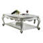 Table basse antique avec tablette inférieure