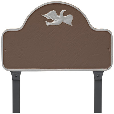 Plaque d'adresse avec colonnettes Dove Arch