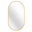 Miroir ovale mural en métal-1667419003
