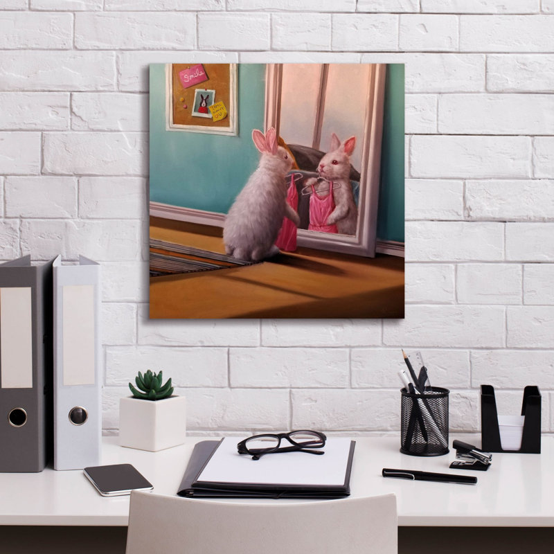 «Date Night» par Lucia Heffernan, art mural sur toile, H 18 po x l 18 po x P 0,75 po