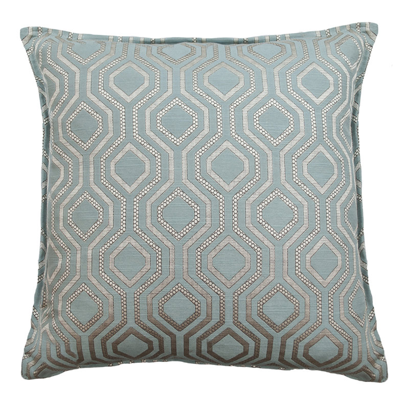 Coussin décoratif géométrique , Vert