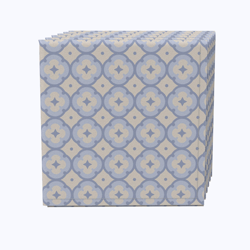 Cotton Geometric Square Napkin