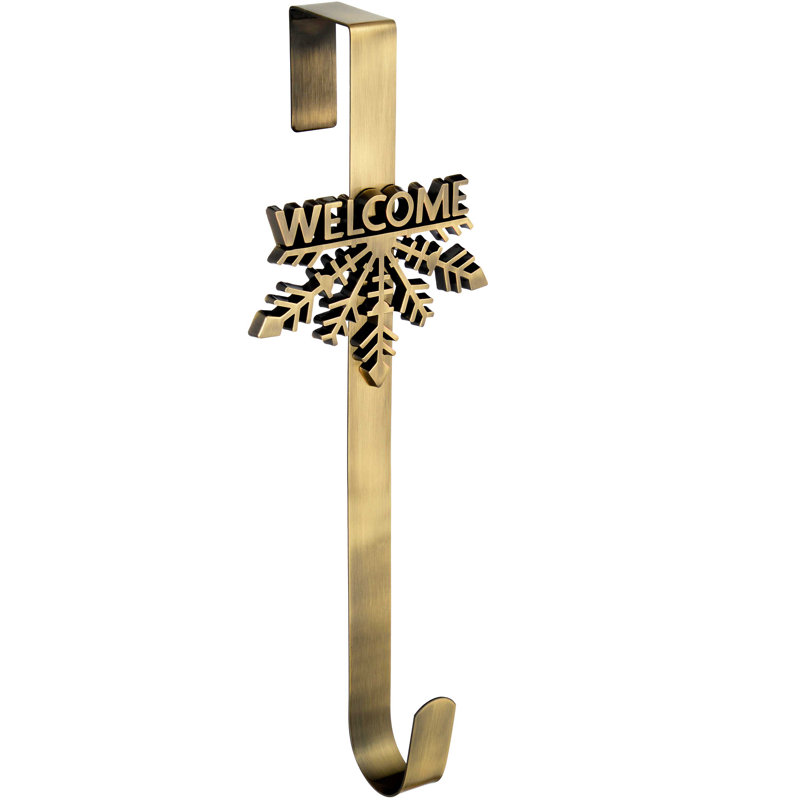 13cm Wreath Hanger, Antique Gold