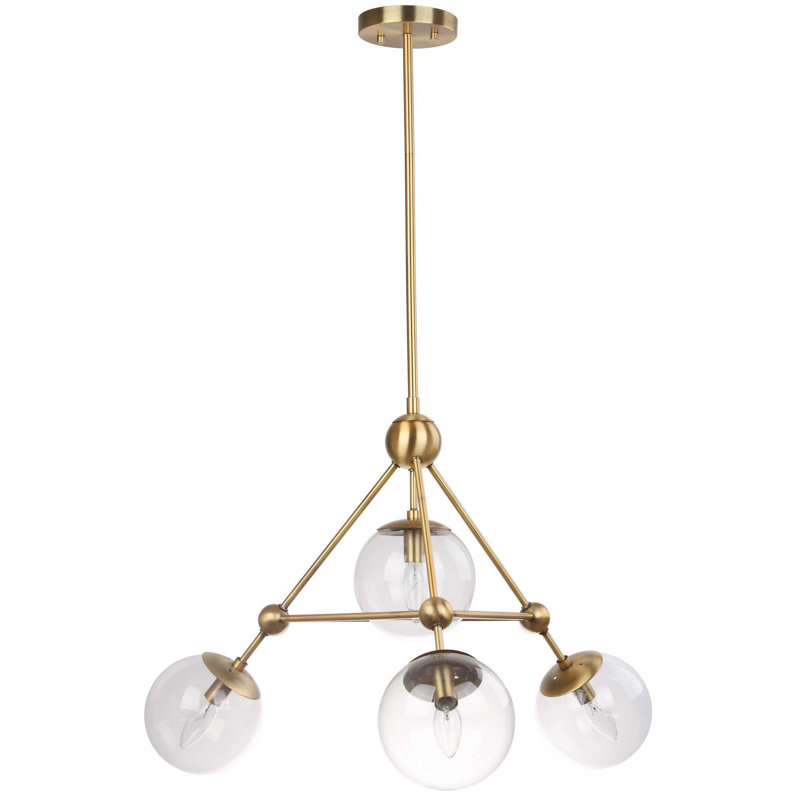 Lodge Iron 4-Light Chandelier