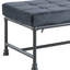 Banc rembourré gris Brantley