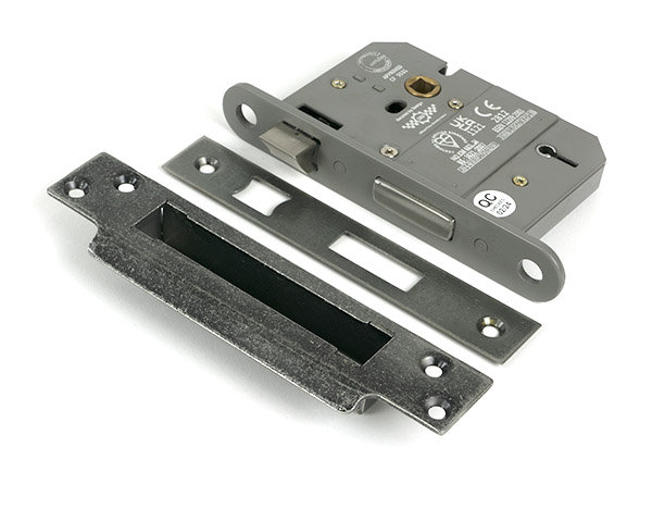 Sash Lock, Pewter Patina