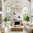 Hampson 8 - Light 37.4" Wide Large Dimmable Tiered Large Chandelier