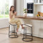 Tabouret de comptoir à dossier bas Kynsley-2142562166
