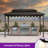 Aluminum Hardtop Grill Gazebo with Lighted-111480743-111480741