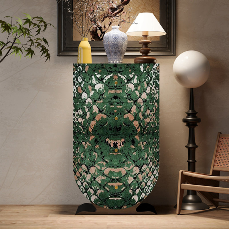 Armoire seau ronde inversée de style chinois