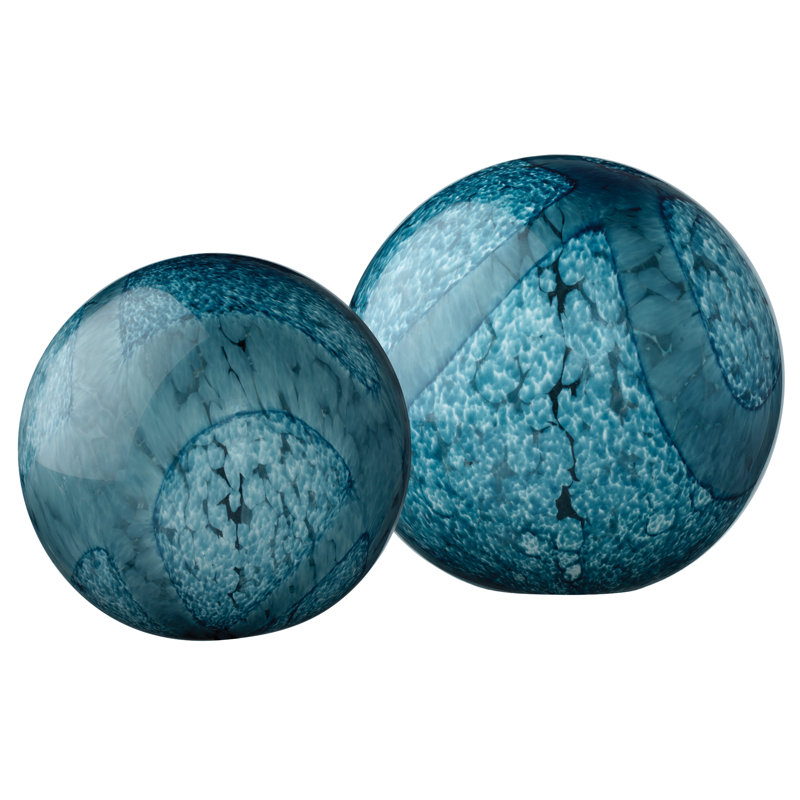 Cosmos Abstract Cloche Or Water Globe, Indigo