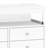 39.3"W  6 - Drawer Dresser Accent Chest with Power Outlet, LED Lights and Open Shelf