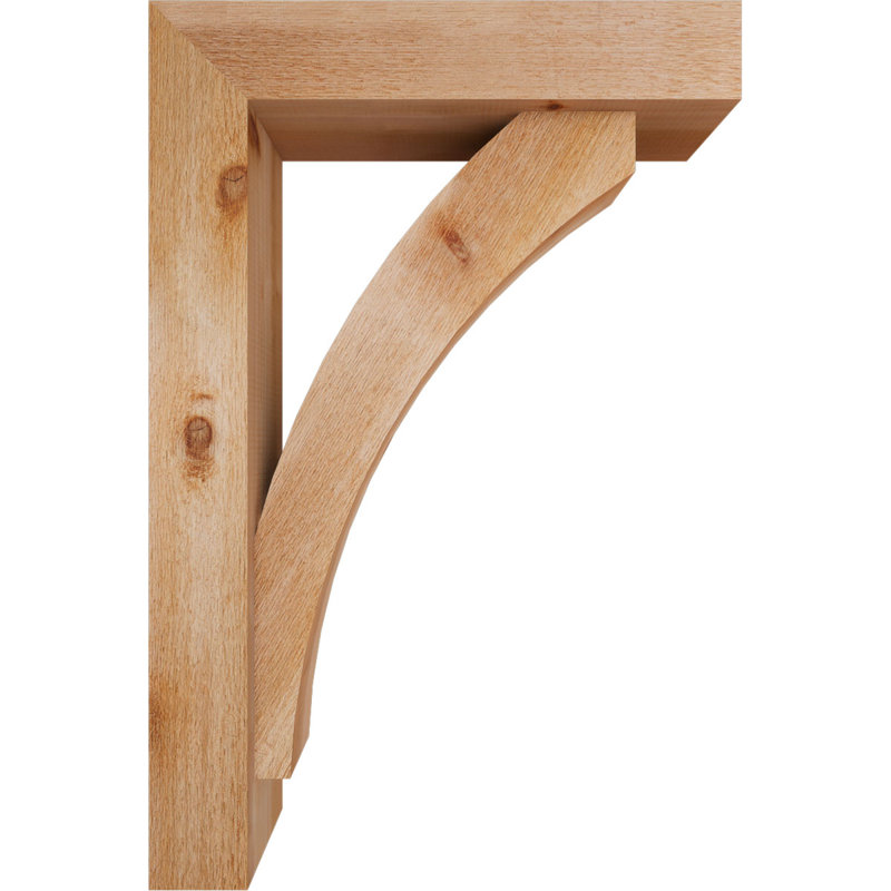 Support de bloc Thorton avec entretoise décalée, 36 x 24, Cèdre rouge occidental de l 6 po (scié brut)