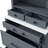 [Assembly Video Provided] TOPMAX Modern 83.7Inch High Kitchen Pantry, Freestanding Tall Kitchen Hutch With Faux Marble Top, Cupboard Cabinet With 5 Storage Drawers And Adjustable Shelf, Set Of 2, Gray-1580764541