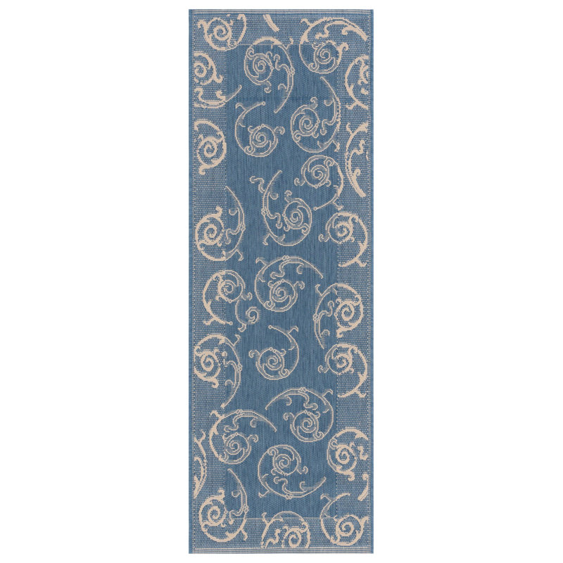 Darryl-Ross Performance Paisley Indoor/Outdoor Area Rug, Runner 2'3" x 6'7"