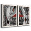 «Rainy Paris I», ensemble de 2 reproductions d'art-428707233-428707235-428707234