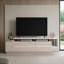Modern TV Stand with Multiple Shelves, Cordoba & White, 70.9 x 18.3 x 15.3 inches | 100% Melamine Coated Particle Board, Thickness: 0.7 inches | Wall-Mountable Design, Perfect for Contemporary Living Rooms-1449218310