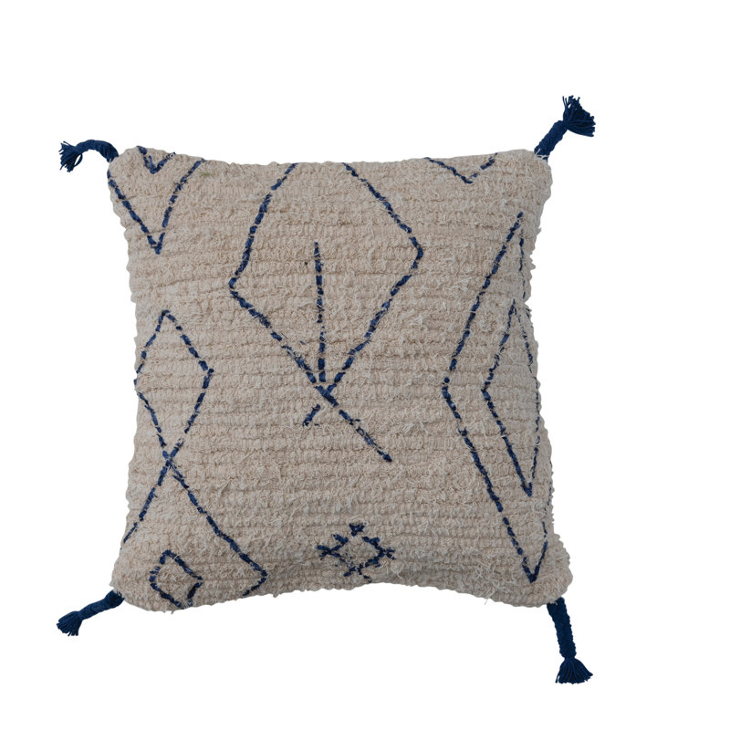 Embroidered Cotton Pillow Cover