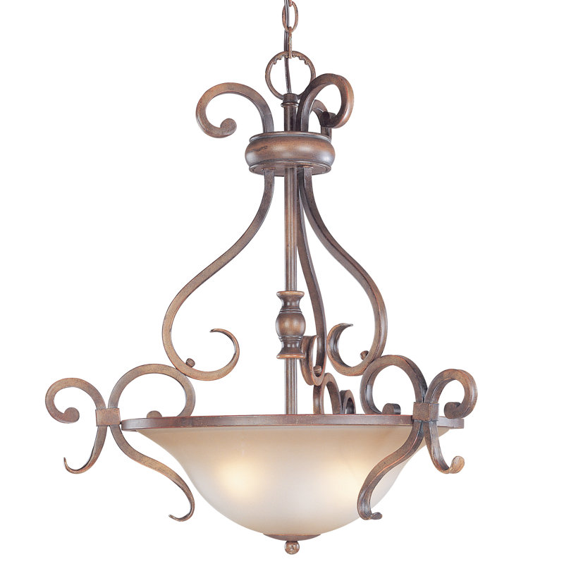 Eagle Pointe 3 - Light Mahogany Unique/Statement Pendant