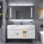 Meuble-lavabo mural blanc mat 30 po Sienna