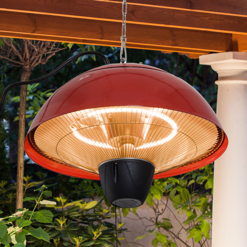 Outsunny Heater 1500W Electric Aluminium Ceiling Hanging Garden Light Lamp