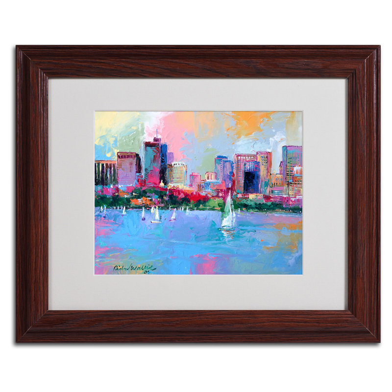 " Boston 3 " by Richard Wallich, 11" H x 14" W x 0.5" D, Wood Grain