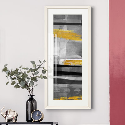 Peinture sur papier encadrée