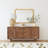 Rider Wavy Brown Wood Wall Mirror – Coastal Boho Chic Home Decor