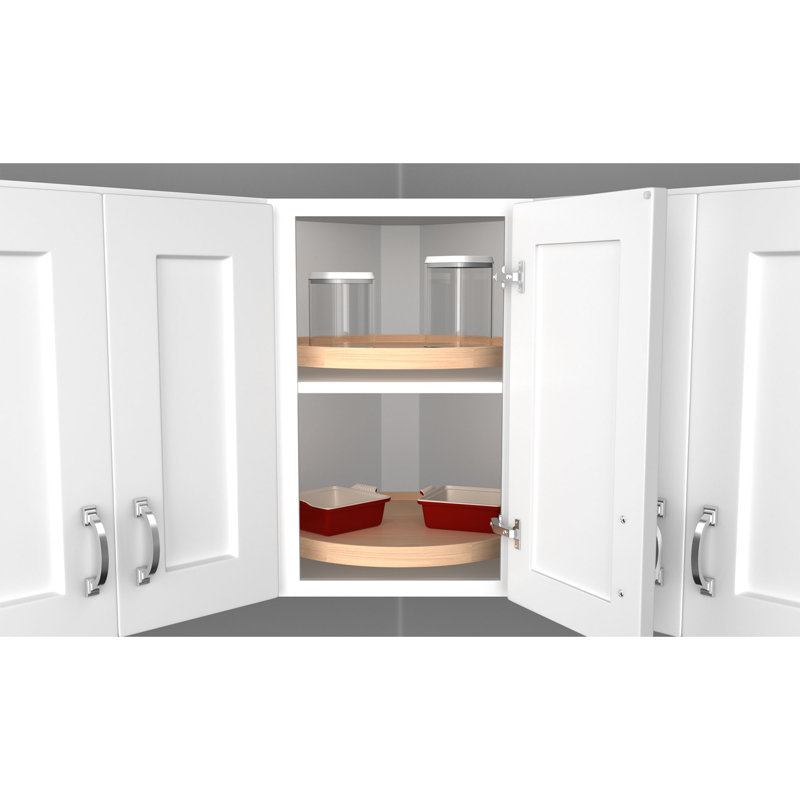 Rev-A-Shelf Lazy Susan Wooden Circle 1-Shelf w/Swivel Bearings, 18" W