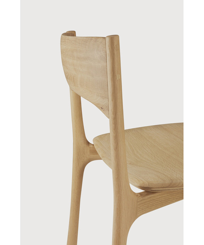 PI dining chair - oak 48/53/79, Varnished Oak