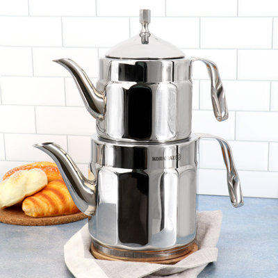 Korkmaz A03 74oz. Stainless Steel Teapot