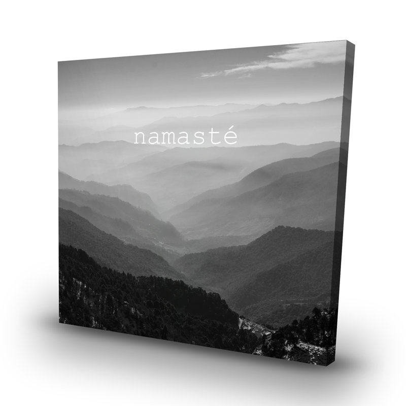 Namaste monochrome - 32"x32" art on canvas
