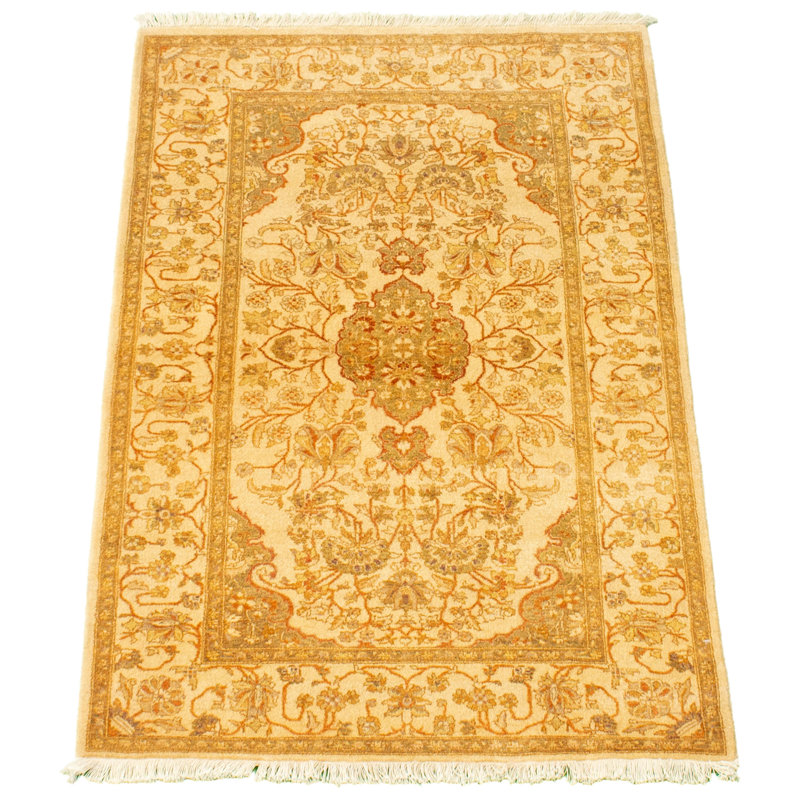 Tapis décoratif en laine noué à la main de conception unique noué à la main New Age Paki 18/20 de 3 pi 1 po x 5 pi