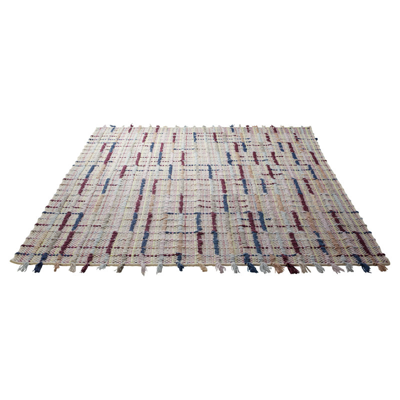 Freaky Plaid Wool Hand Woven Area Rug, 130 x 190cm