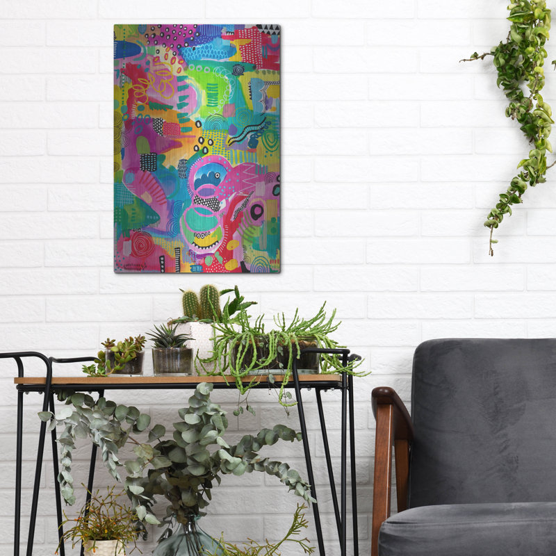 Art mural en métal «Candy Corner» par Hello Angel, Red Barrel Studio®, H 16 po x l 12 po