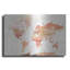 «Desert Blooms Abstract Map» par Laura Marshall, art mural en métal-1221698334