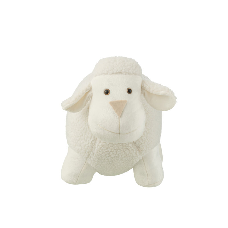 DOOR STOP SHEEP POLYESTER WHITE LARGE
