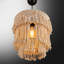Lustre en macramé à 1 lumière Boho-Chic