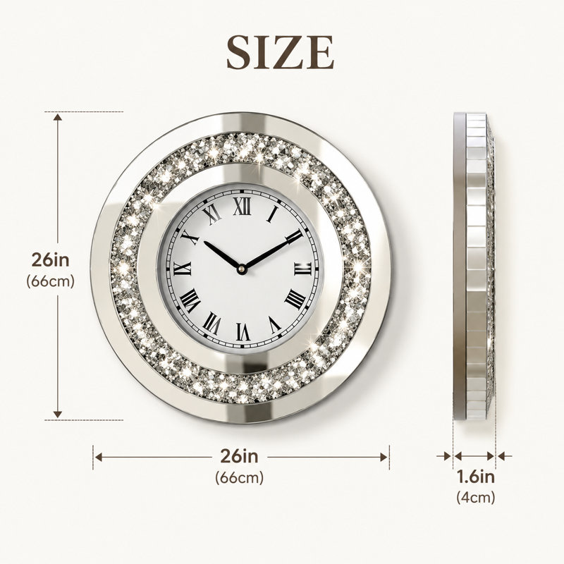 Horloge moderne, 26"