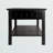 Cydne 2-Drawer Coffee Table With Shelf in Black Finish, 17.13'' H X 37.99'' W X 19.53'' D