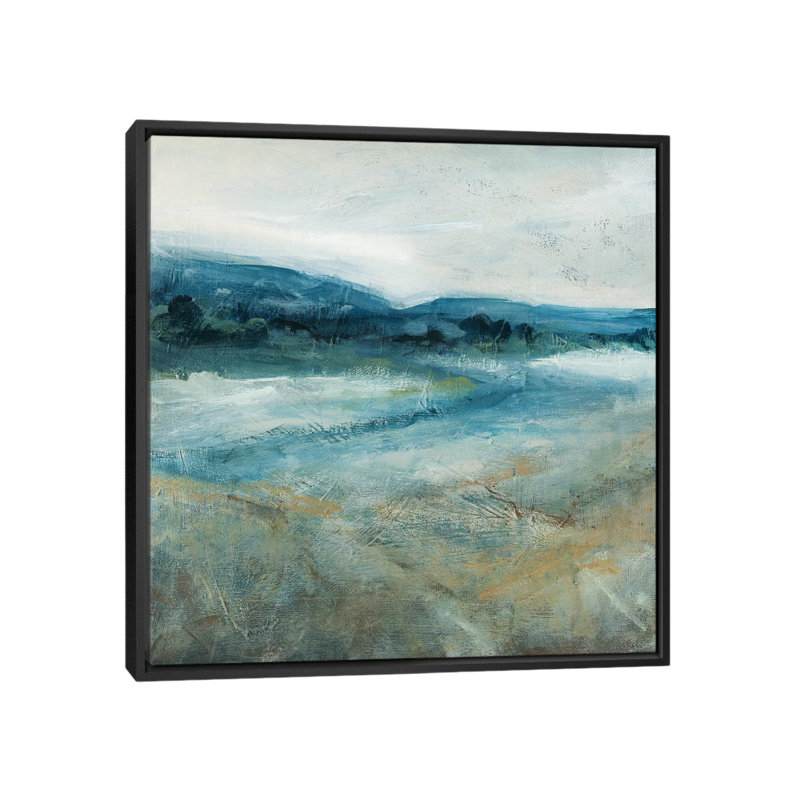 «Distant Shadows I» par Carol Robinson - reproduction d'art, Aucun mat, Toile avec cadre noir, H 37 po x l 37 po x P 1,5 po