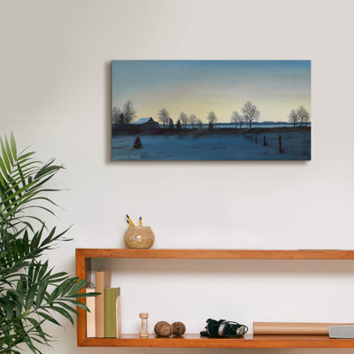 Epic Graffiti 'Gray Morning'  by Campbell Frost Canvas Wall Art, 24" x 12"