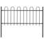 Cirincione Garden Fence with Hoop Top Steel-1058930812