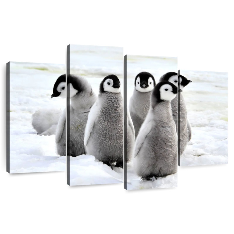Brampt Charming Penguin Chicks, 42" H x 68" W