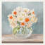 Fleurs et vases aigue-marine II - impression sur toile tendue-762672554-731690725-731690724