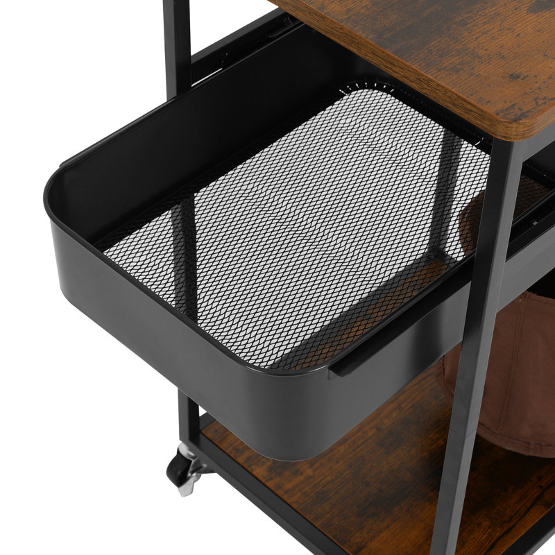 3-Tier Storage Cart  Storage Rack With Wheels