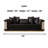 Luxury Modern Velvet Sofa With Gold Accents - Elegant Upholstered Couch In 5 Color Options-80027401