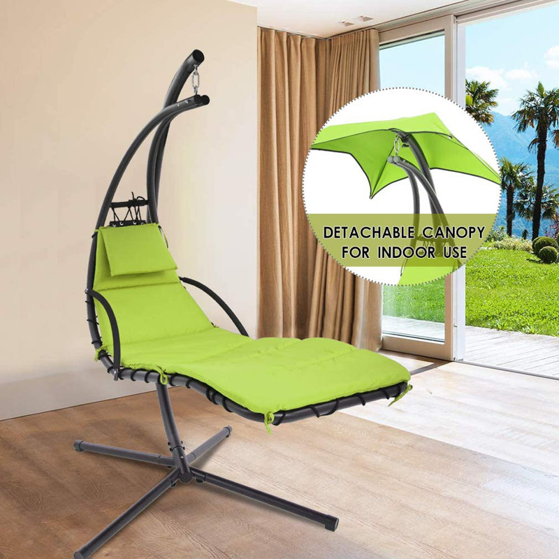 Chaise longue avec support Fairmount, Vert